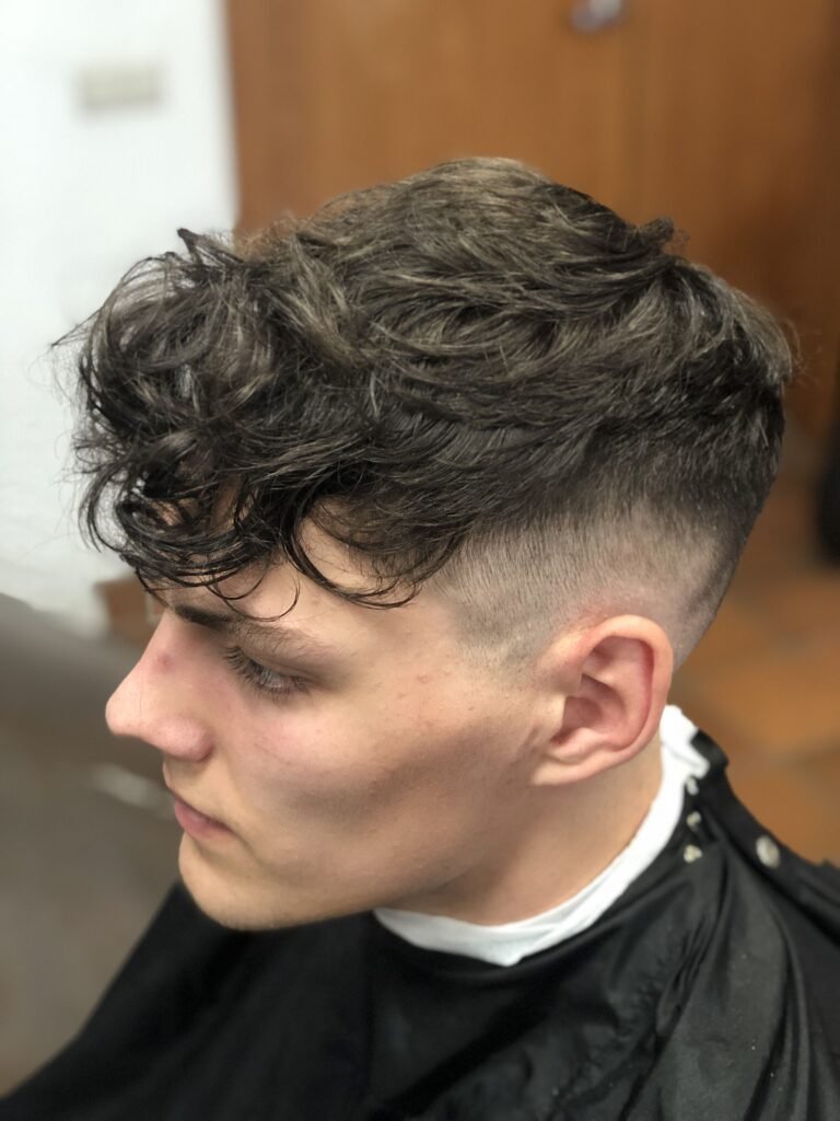 Messy Fade With Fringe