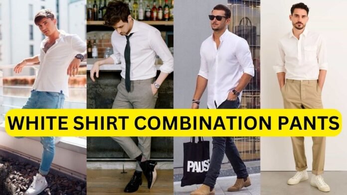 White Shirt Combination Pants