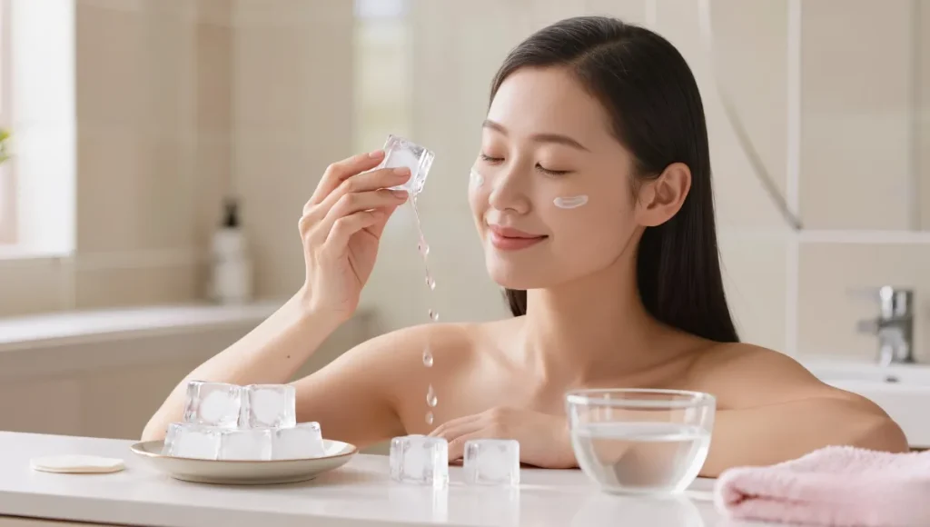 best time to apply ice on face